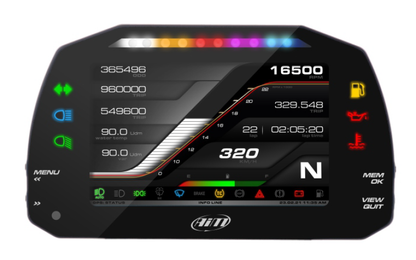 AiM MXS 1.3 Strada Light 5" TFT Dash Display with Road Icons - AimShop.com