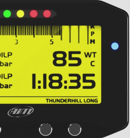 Charger la vidéo: Integrated shift light array interface and customisable alarms for the GS-Dash