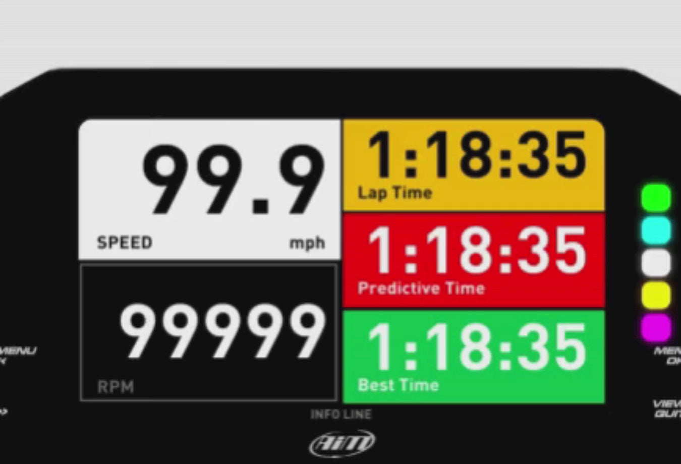 Load video: Integrated shift light array interface and customisable alarms for the MX Strada Series