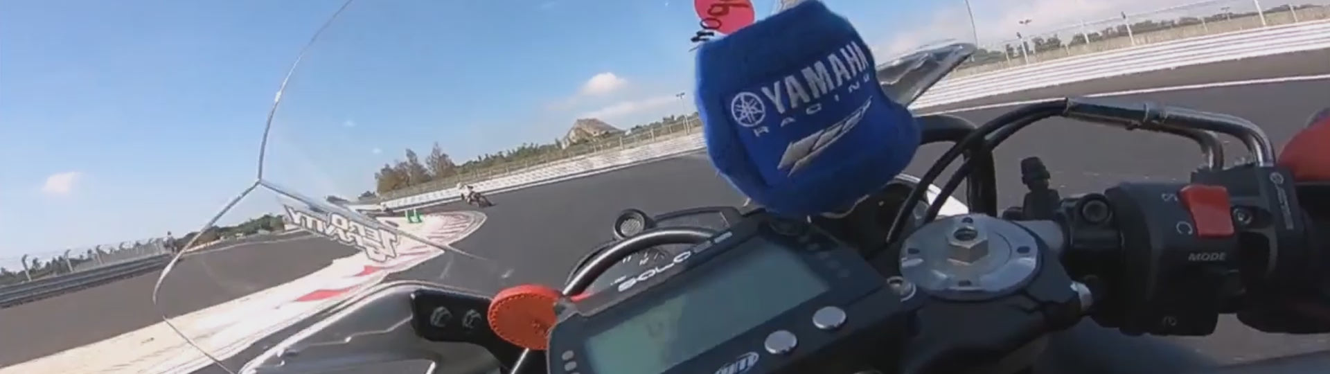 Load video: Aim Solo 2 DL Lap Timer on motorbike dash