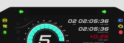 Load video: Integrated shift light array interface and customisable alarms for the MXPS Suzuki Bike Display