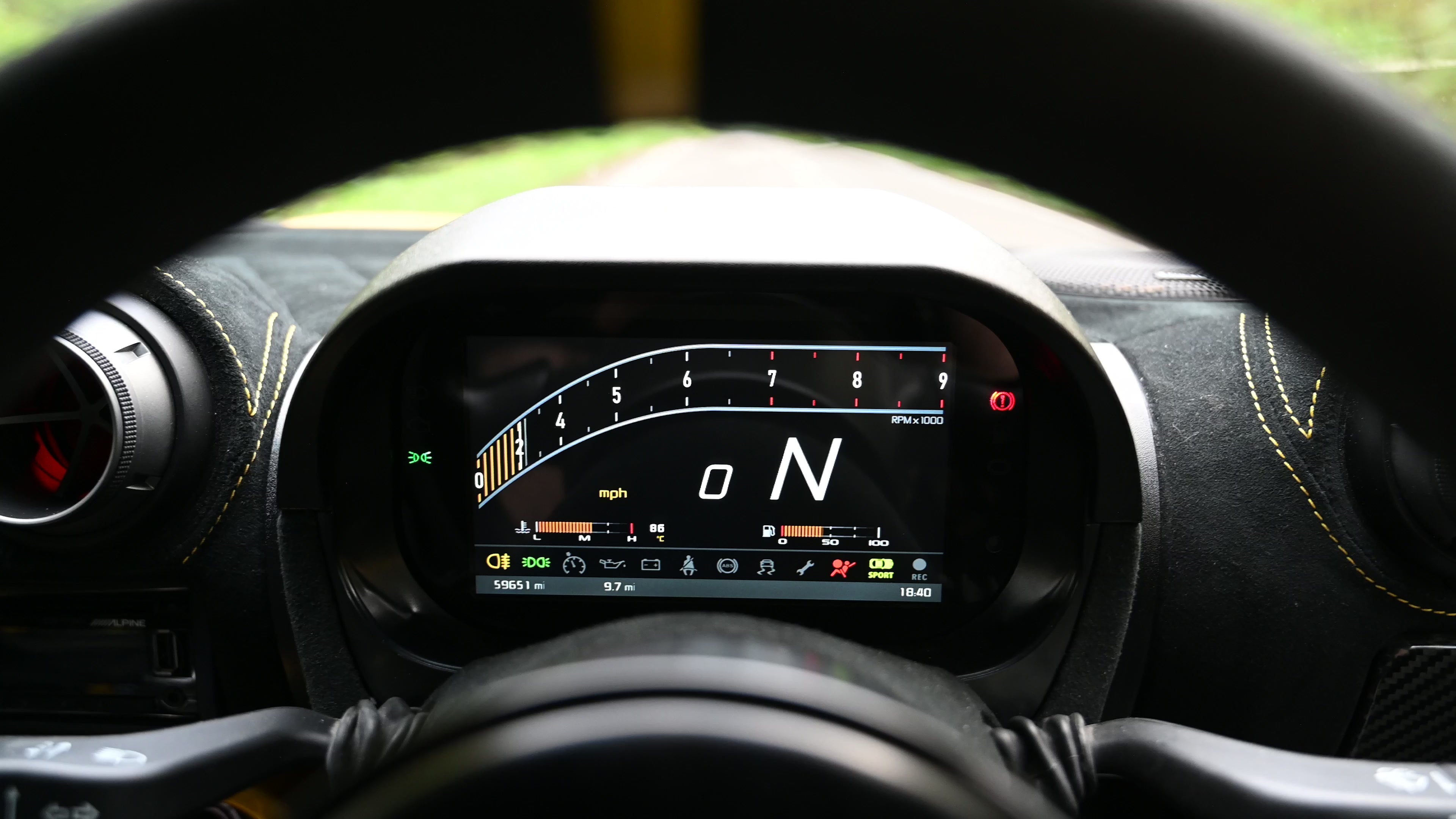 Load video: LED Feedback and rev counter on the MX2E Lotus Elise/Exige Display