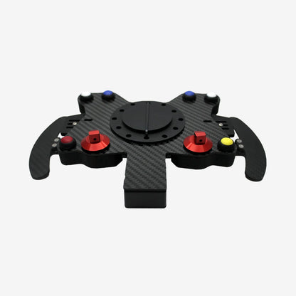 Carbon 8 Button Wireless Steering Wheel Plate with Paddle Shifters - AimShop.com