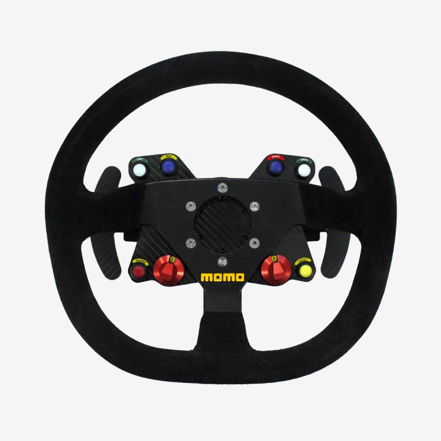 Carbon 8 Button Wireless Steering Wheel Plate with Paddle Shifters - AimShop.com