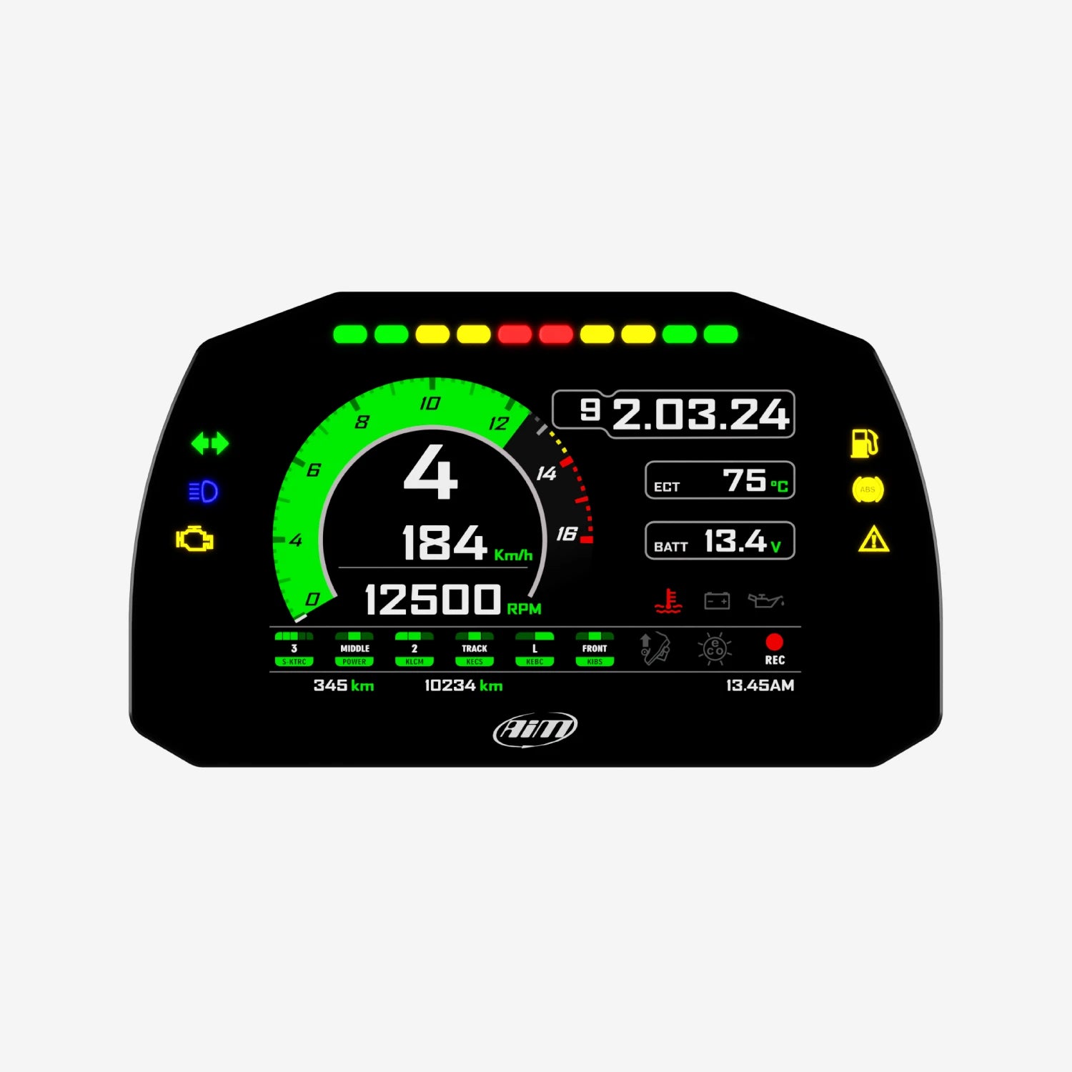 Aim MXK10 Kawasaki Ninja ZX-10R Plug & Play Dash Logger - AimShop.com