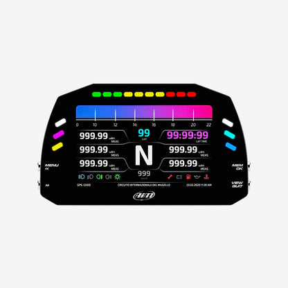 Aim MXS 1.3 Strada Light 5" TFT Dash Display with Race Icons - AimShop.com