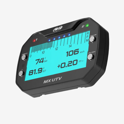 Aim MX UTV LCD Dash Logger with Temperature Sensor - AimShop.com