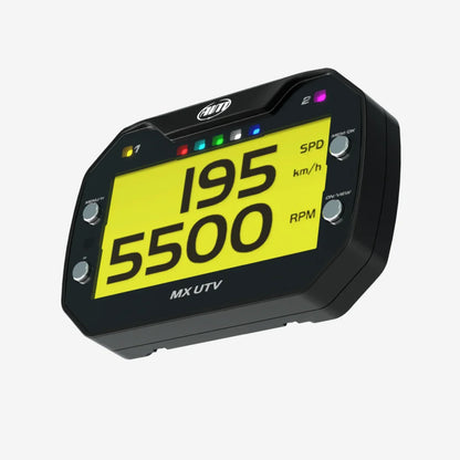 Aim MX UTV LCD Dash Logger with Temperature Sensor - AimShop.com