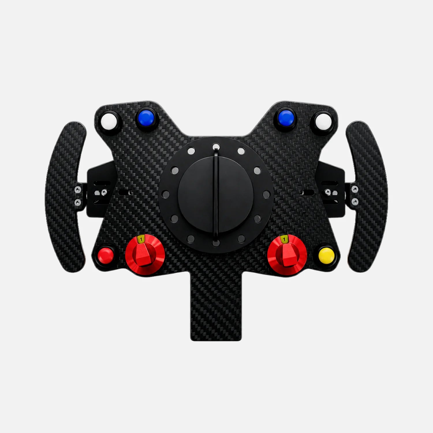Carbon 8 Button Wireless Steering Wheel Plate with Paddle Shifters