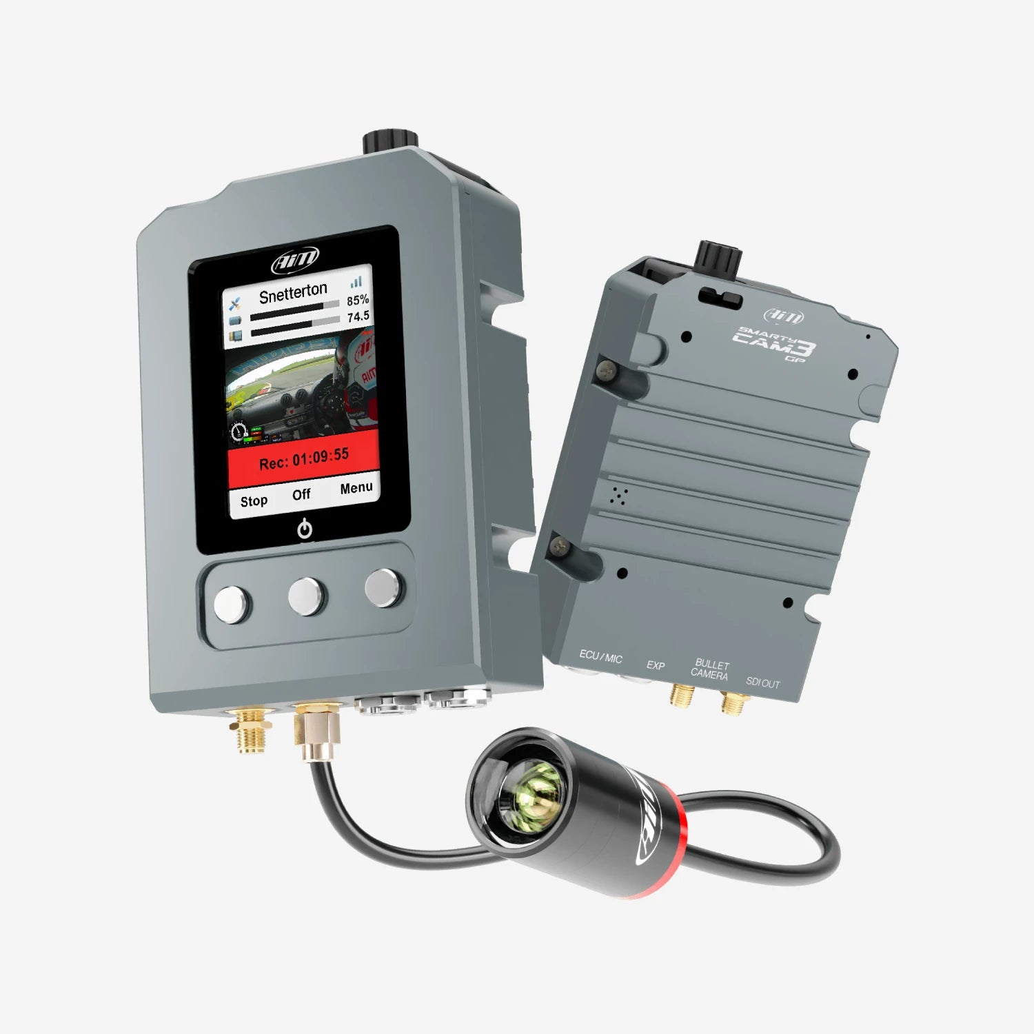 Aim Solo 2 DL + SmartyCam 3 GP HD Car Lap Timer Track Day Kit - AimShop.com