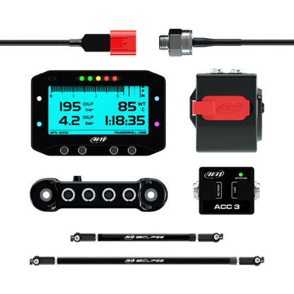 Aim GS-Dash & X Log Motorcycle Data Logging Kit