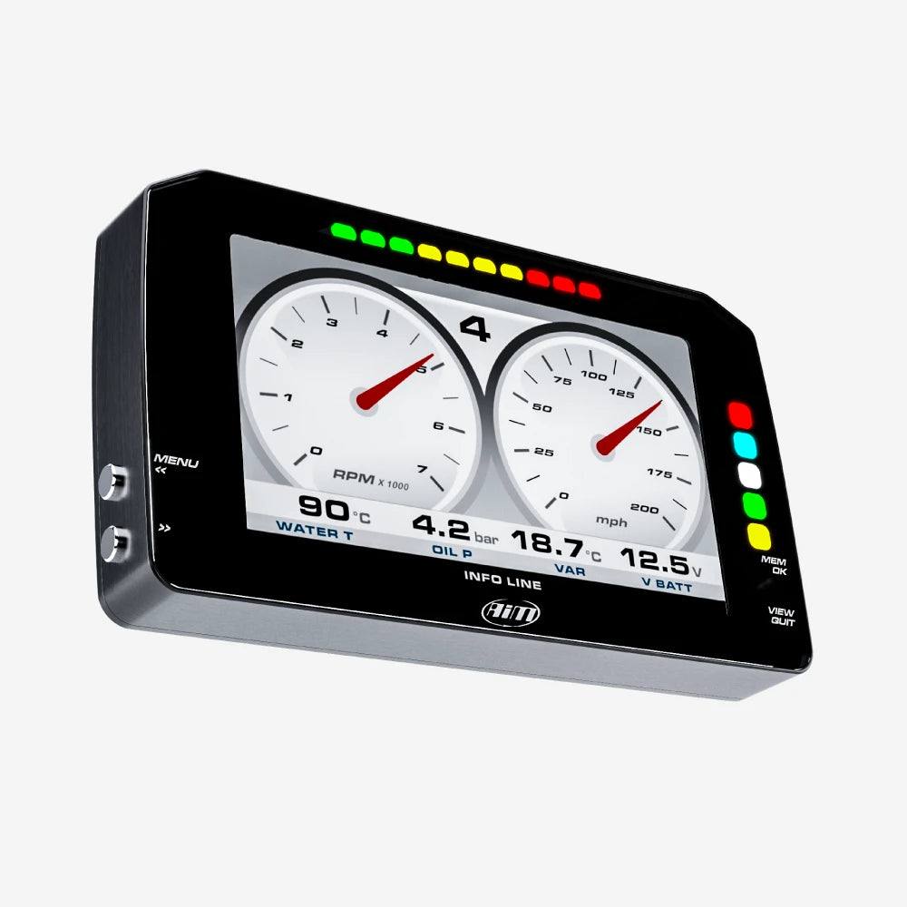 Aim MXP 1.3 Strada 6" TFT Dash Display with Race Icons - AimShop.com