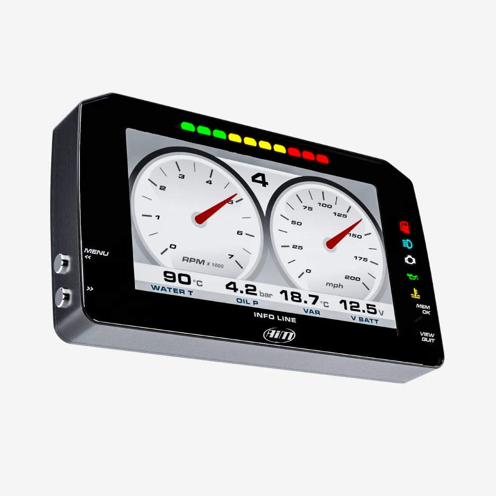 Aim MXP 1.3 Strada 6" TFT Dash Display with Road Icons - AimShop.com