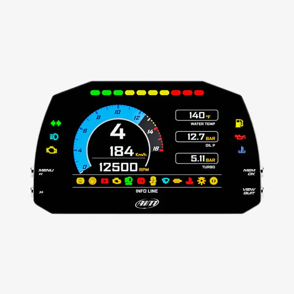 Aim MXS Strada IVA Compliant 5" TFT Motorcycle Dash Display - AimShop.com