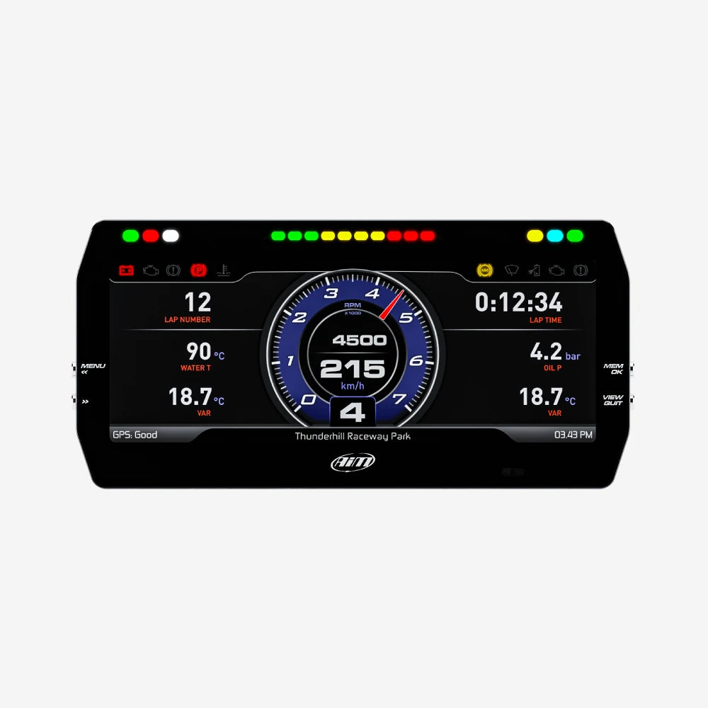 AiM MXT 1.3 Strada 10" TFT Digital Display with Race Icons - AimShop.com