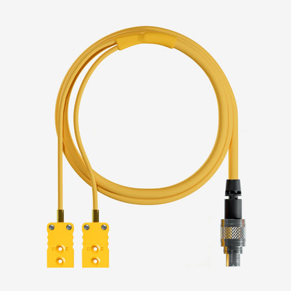 Aim Mychron5 S 2T Patch Lead Double Yellow TC Plugs - AimShop.com