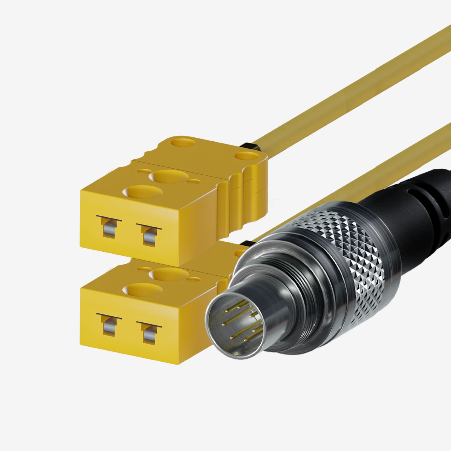 Aim Mychron5 S 2T Patch Lead Double Yellow TC Plugs - AimShop.com