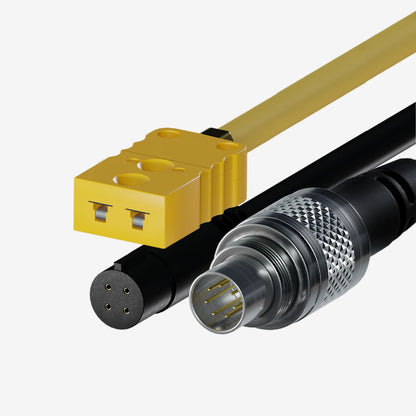 Aim MyChron5 S 2T Patch Lead Yellow TC Plug & Black 719 TR Plug - AimShop.com