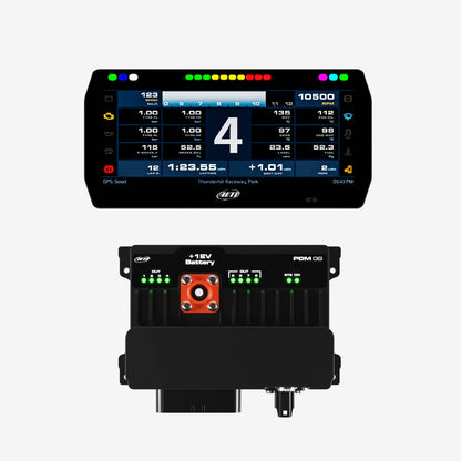 Aim PDM08 & PDM Dash Display with Race Icons