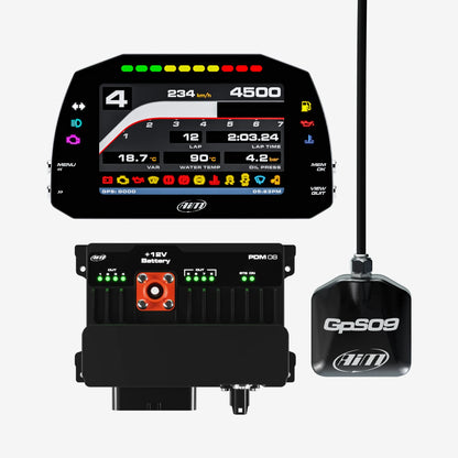 AiM PDM08 With 5" Road Icons Display GPS Data Logging Kit - AimShop.com