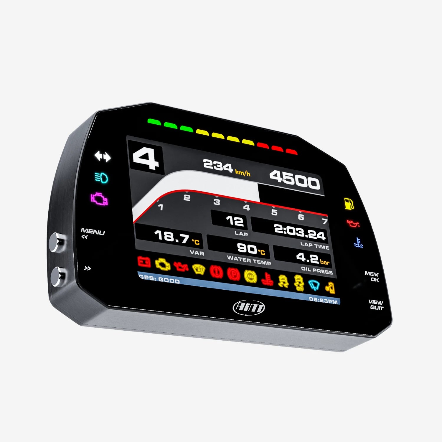 Aim PDM32 With 5" Road Icons Display GPS Data Logging Kit - AimShop.com