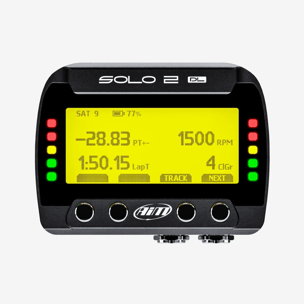 AiM Solo 2 DL GPS + ECU Motorcycle Track Day Lap Timer - AimShop.com