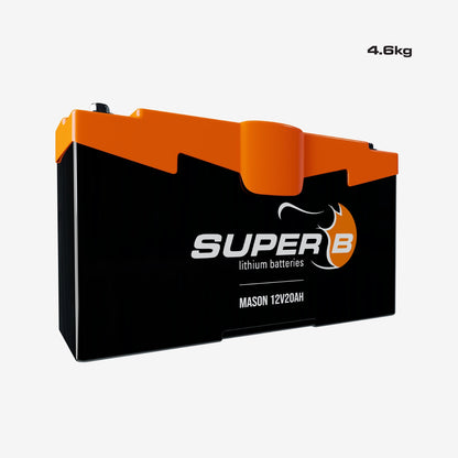 Super B Mason 12V20Ah BMS Lithium Battery - AimShop.com