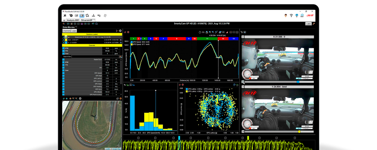 Race Studio 3 Software for desktop and mobile