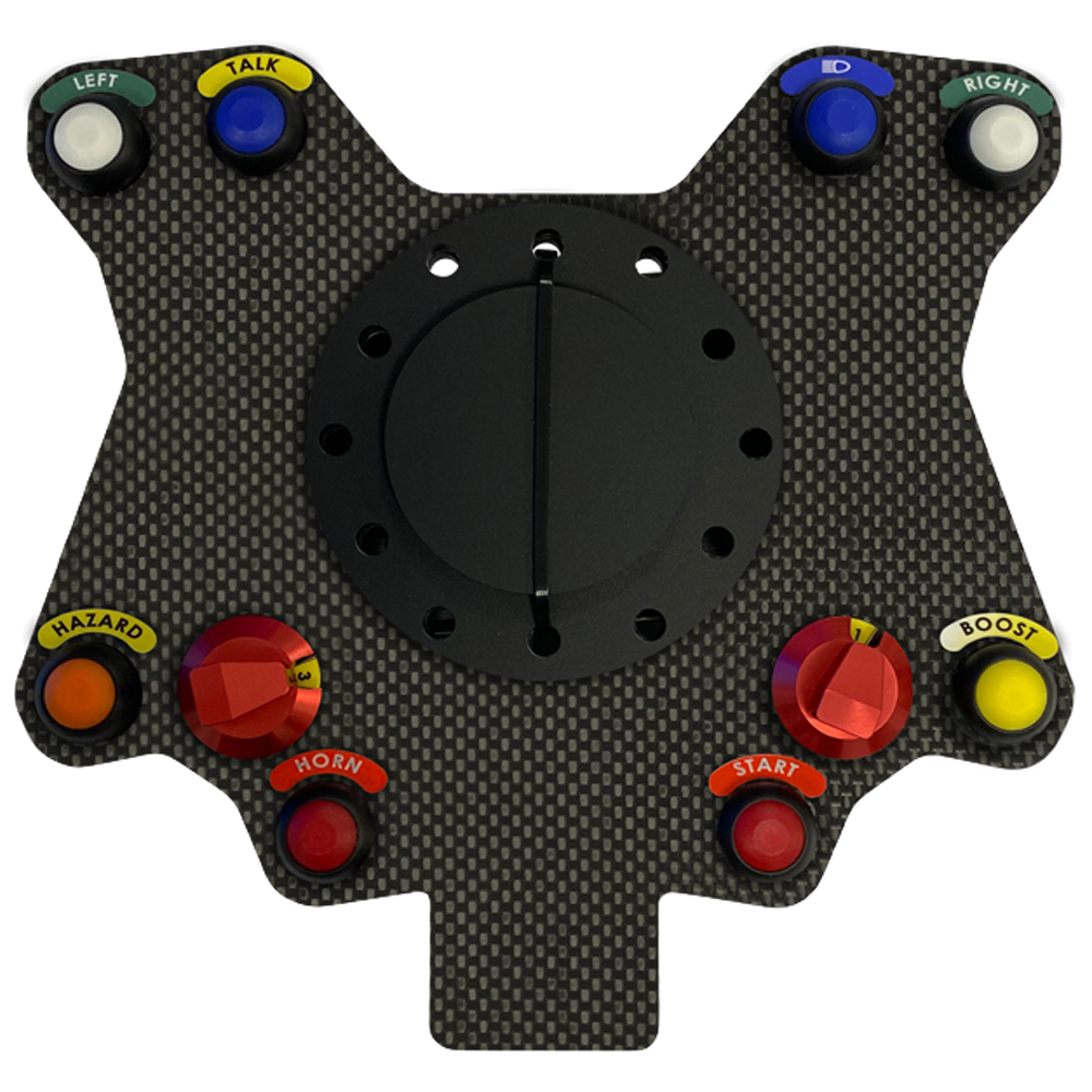 Carbon 10 Button Wireless Steering Wheel Plate - AimShop.com