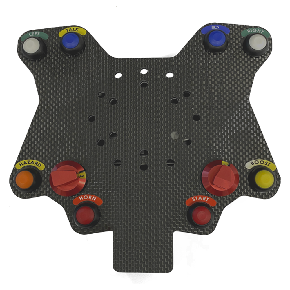 Carbon 10 Button Wireless Steering Wheel Plate - AimShop.com