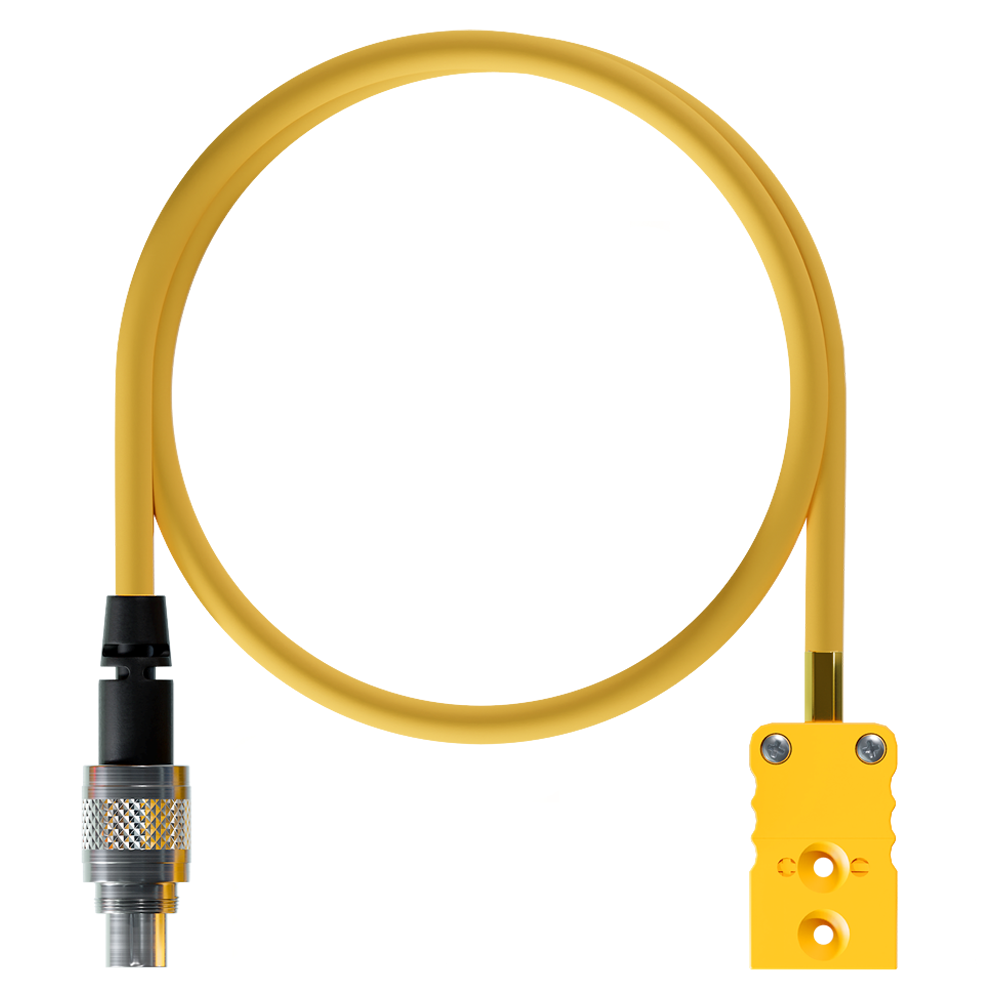 AiM Exhaust Gas Thermocouple Temperature Sensor M5 with TC Yellow - 712 3 Pin Patch Lead - AimShop.com