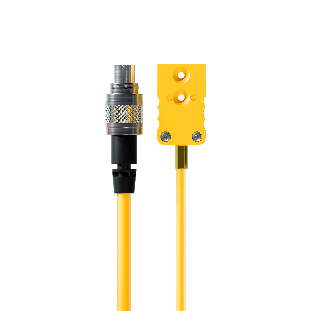 AiM Thermocouple Patch Lead TC Yellow to 712 4 pin Metal Binder Plug - AimShop.com