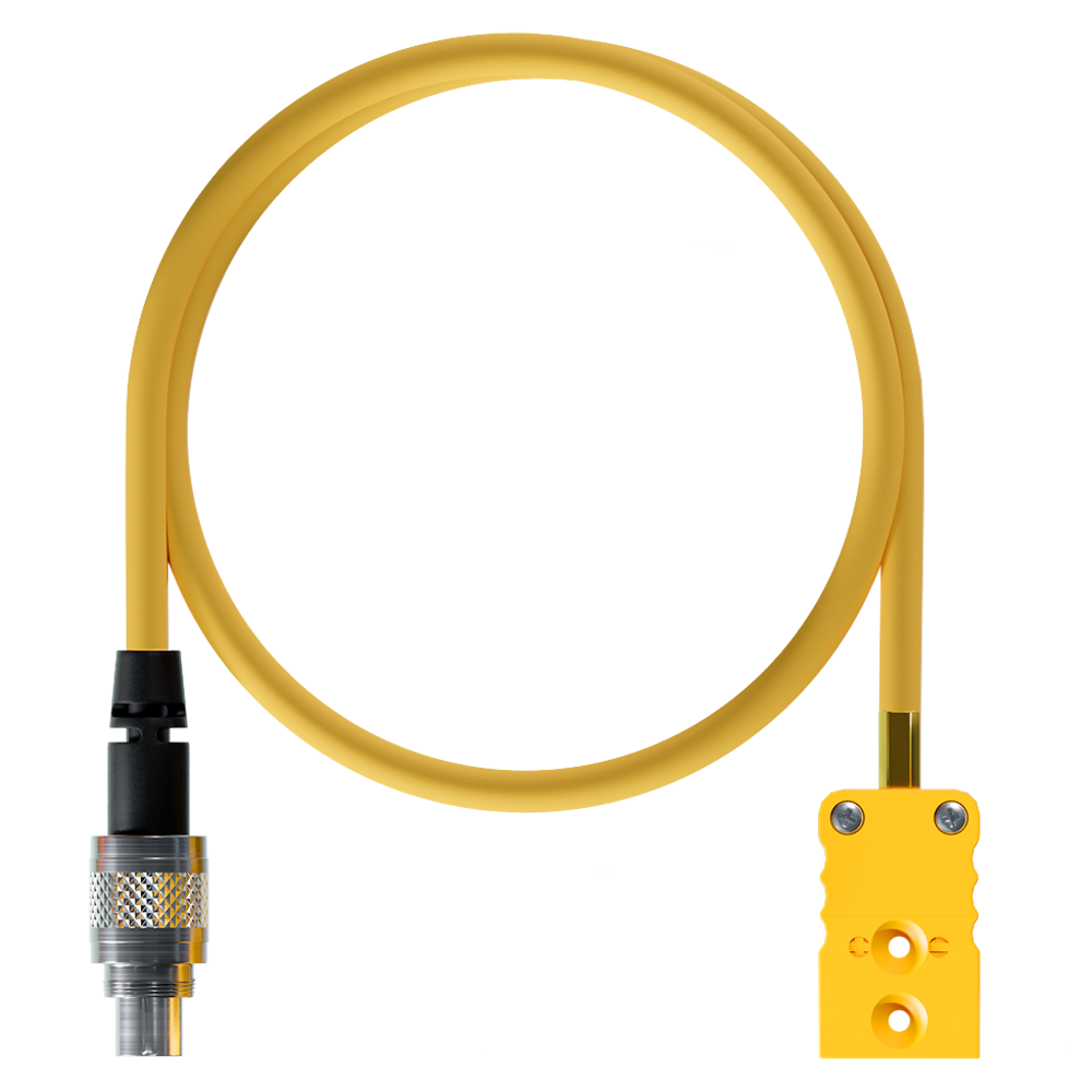 AiM Thermocouple Patch Lead TC Yellow - 712 3 Pin - AimShop.com