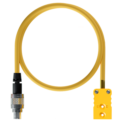 AiM Thermocouple Patch Lead TC Yellow to 712 4 pin Metal Binder Plug - AimShop.com