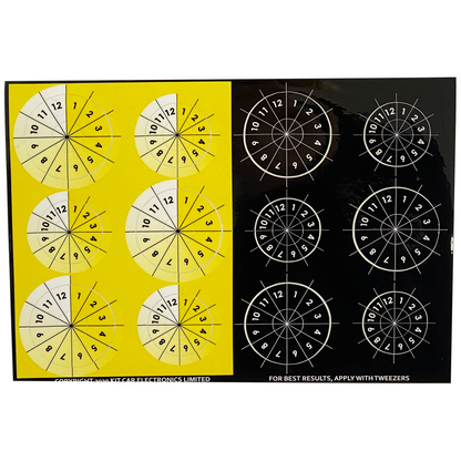 10 Channel Sticker Sheets for Wireless Steering Wheel Plate - AimShop.com
