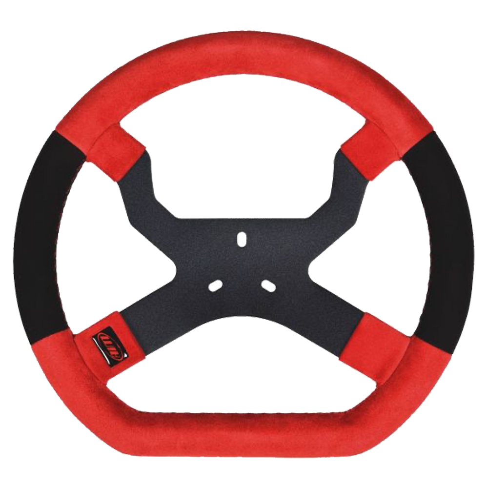 AiM MyChron5 Kart Racing Steering Wheel Red/Black - AimShop.com