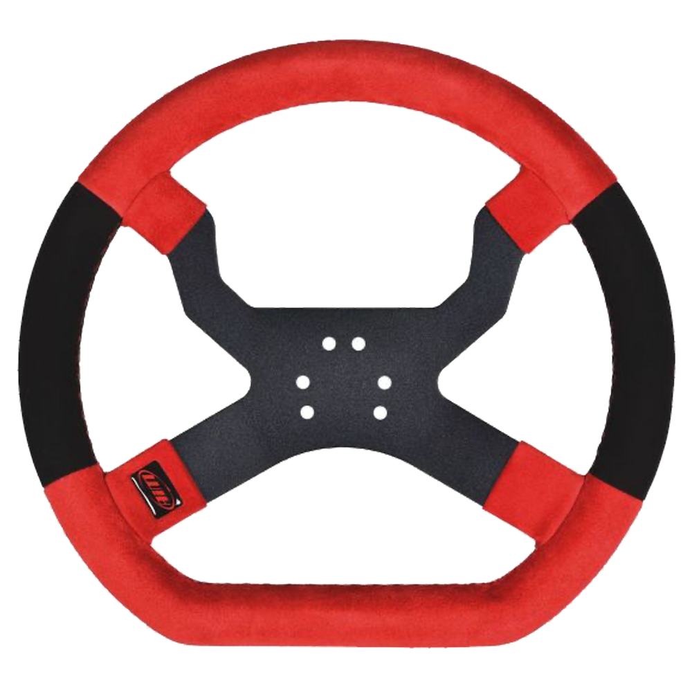 AiM MyChron5 Kart Racing Steering Wheel Red/Black - AimShop.com