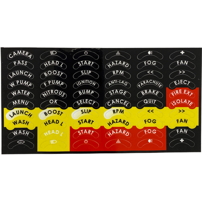 10 Channel Sticker Sheets for Wireless Steering Wheel Plate - AimShop.com