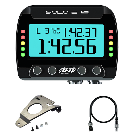 Ducati 848, 1098, 1198 AiM Solo 2 DL Plug & Play Lap Timer Kit - AimShop.com