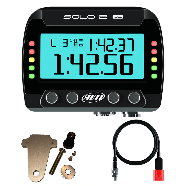 Ducati Panigale V4/V2 Euro5 AiM Solo 2 DL Plug & Play Lap Timer Kit - AimShop.com