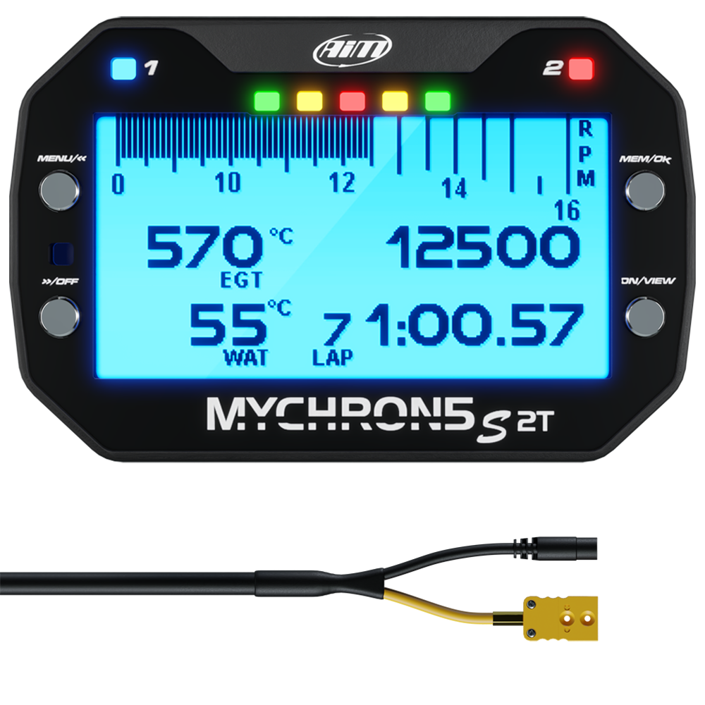 MyChron5 S 2T x1 Water Input & x1 Thermocouple Input - AimShop.com