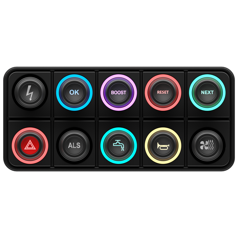 Laser-Etched Inserts on Keypad