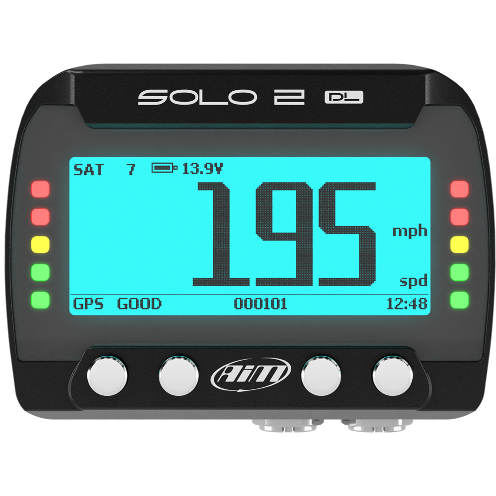 AiM Solo 2 DL GPS + ECU Car Track Day Lap Timer - AimShop.com