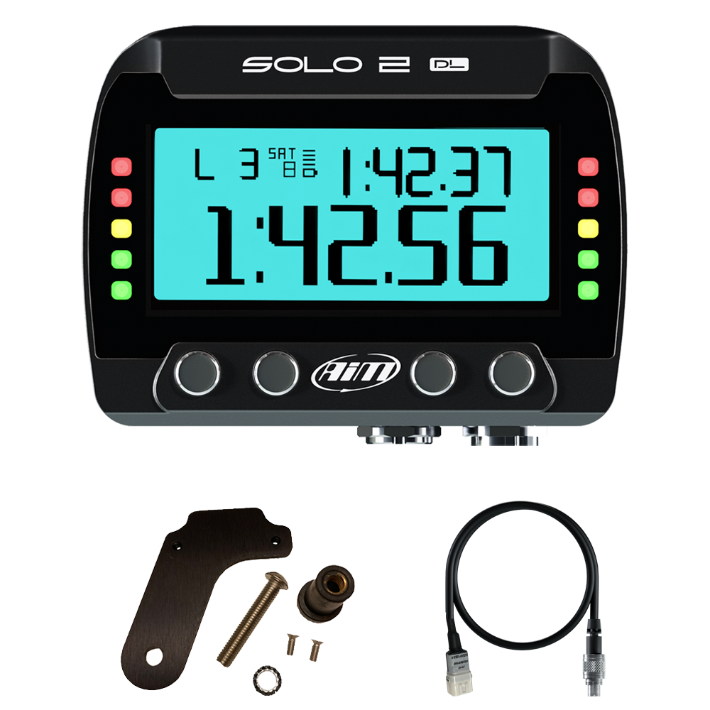 Suzuki GSX-R 1000/750/600 AiM Solo 2 DL Plug & Play Lap Timer Kit - AimShop.com