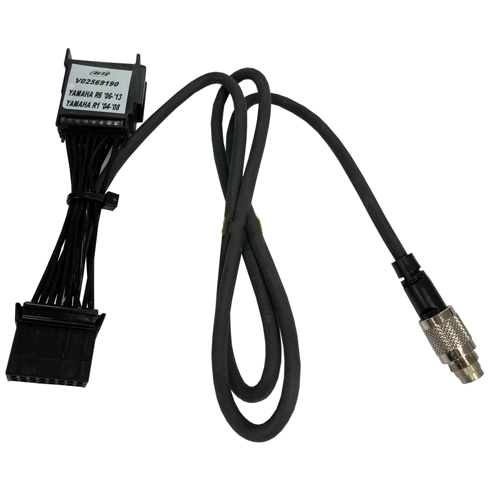 Yamaha YZF-R1 & YZF-R6 AiM Solo 2 DL & EVO4S Logger Plug & Play Cable - AimShop.com