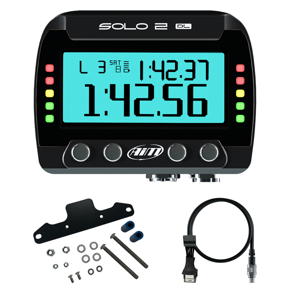 Yamaha YZF-R1 (2009 - 2014) AiM Solo 2 DL Plug & Play Lap Timer Kit - AimShop.com